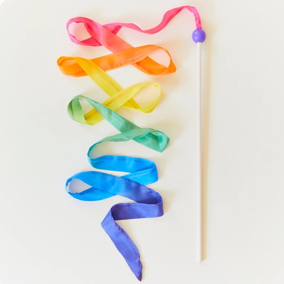 Sarah’s Silks Rainbow Streamer Wand - Picture 4 of 4